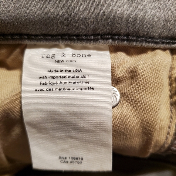 Rag & Bone ankle skinny jeans in Burmese - Picture 13 of 15